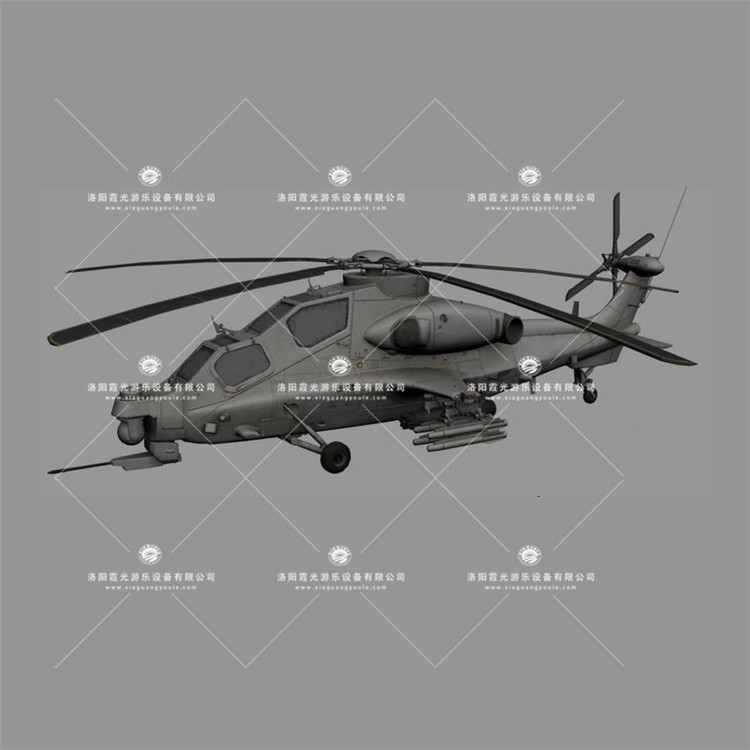 丽江武装直升机3D模型